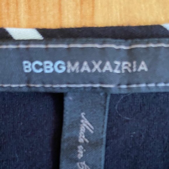 BCBGMAXAZRIA hi low striped tunic - Picture 5 of 11